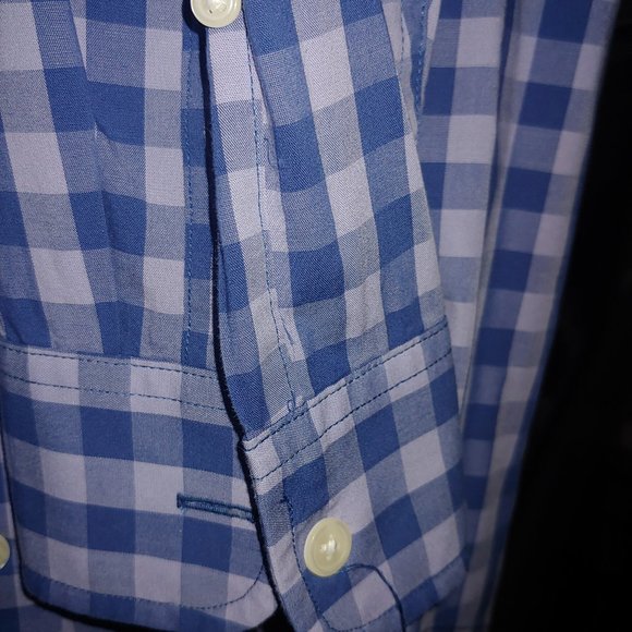 Abercrombie  Mens Size Medium Blue/Bluesish Mauve Cotton 100% - Picture 7 of 9